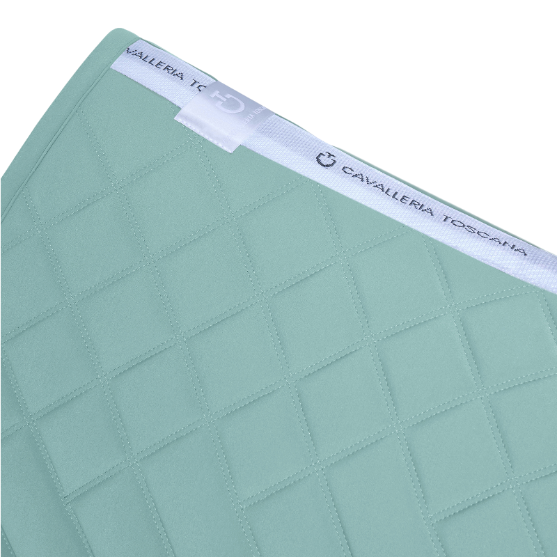 Cavalleria Toscana - Zadelpad Diamonds and Lines Gequilt mintgroen 
