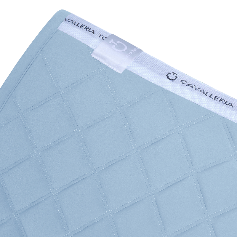 Cavalleria Toscana - Zadelpad Diamonds and Lines Gequilt in luchtblauw 