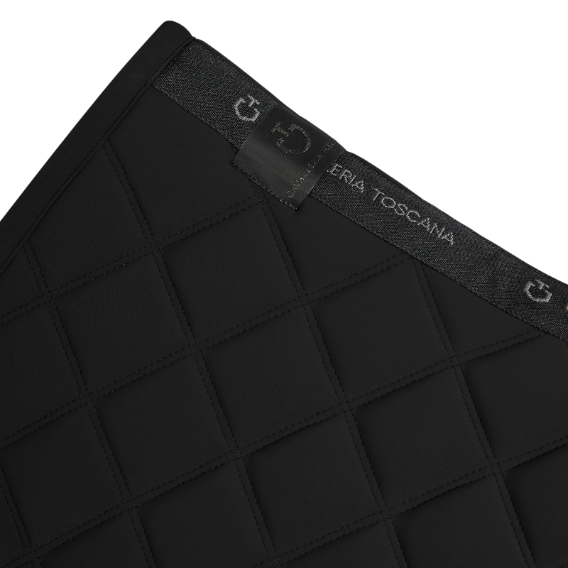 Cavalleria Toscana - Tapis de selle Diamonds and Lines noir | - Ohlala