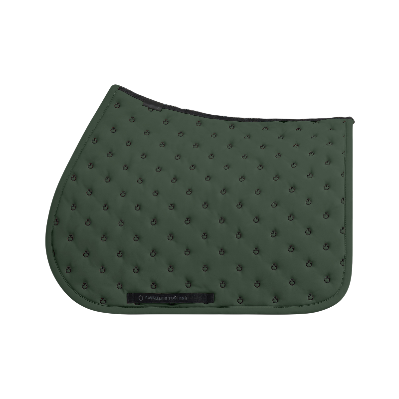 Cavalleria Toscana - Tapis de selle Embrodery Quilted jungle green | - Ohlala