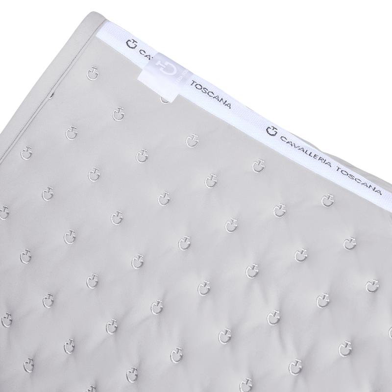 Cavalleria Toscana - Tapis de selle Embrodery Quilted light grey