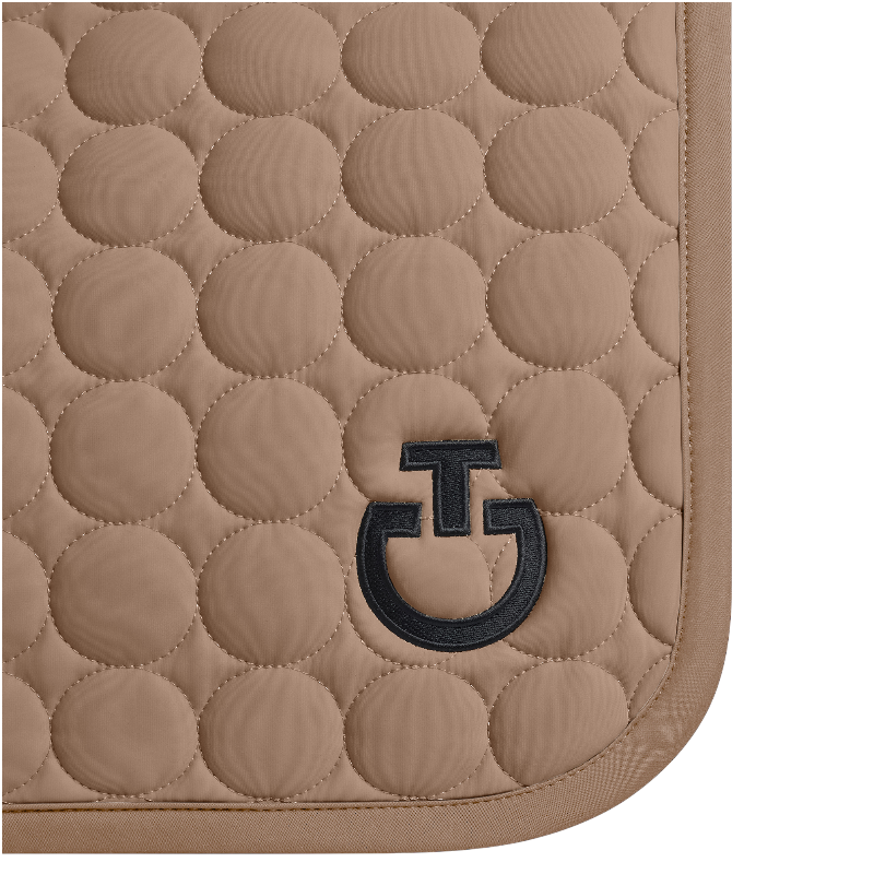 Cavalleria Toscana - Tapis de selle Embrodery Quilted noisette | - Ohlala