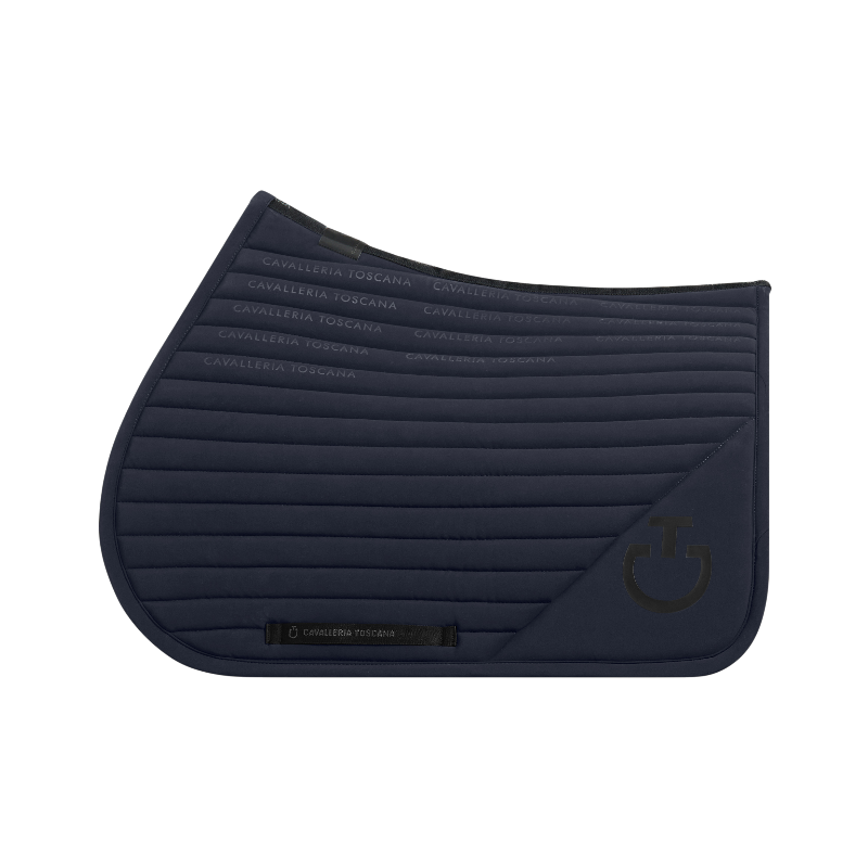 Cavalleria Toscana - Tapis de selle Logo Print Jersey marine | - Ohlala