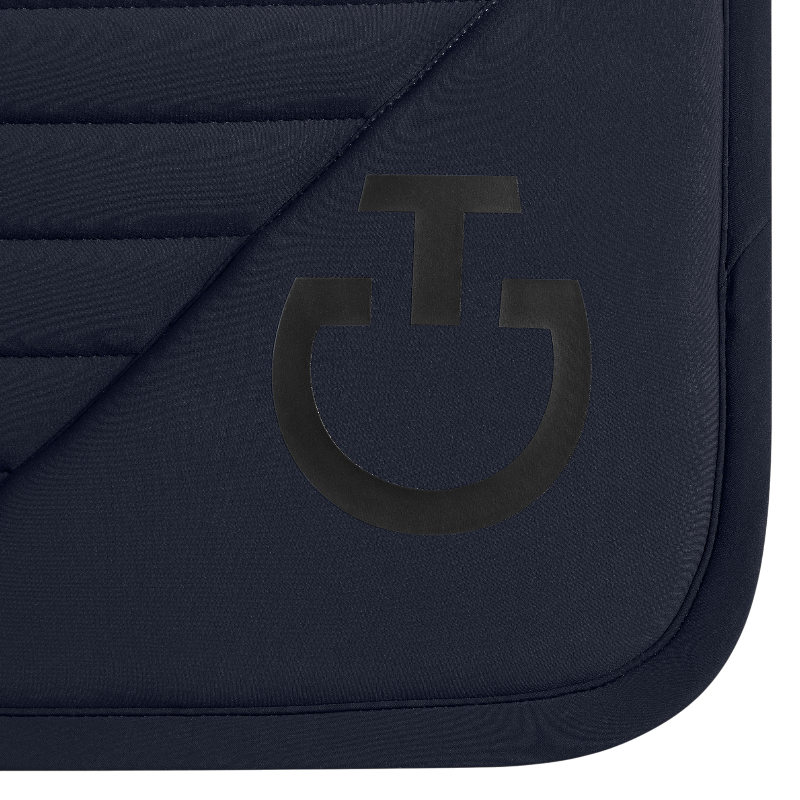 Cavalleria Toscana - Tapis de selle Logo Print Jersey marine | - Ohlala