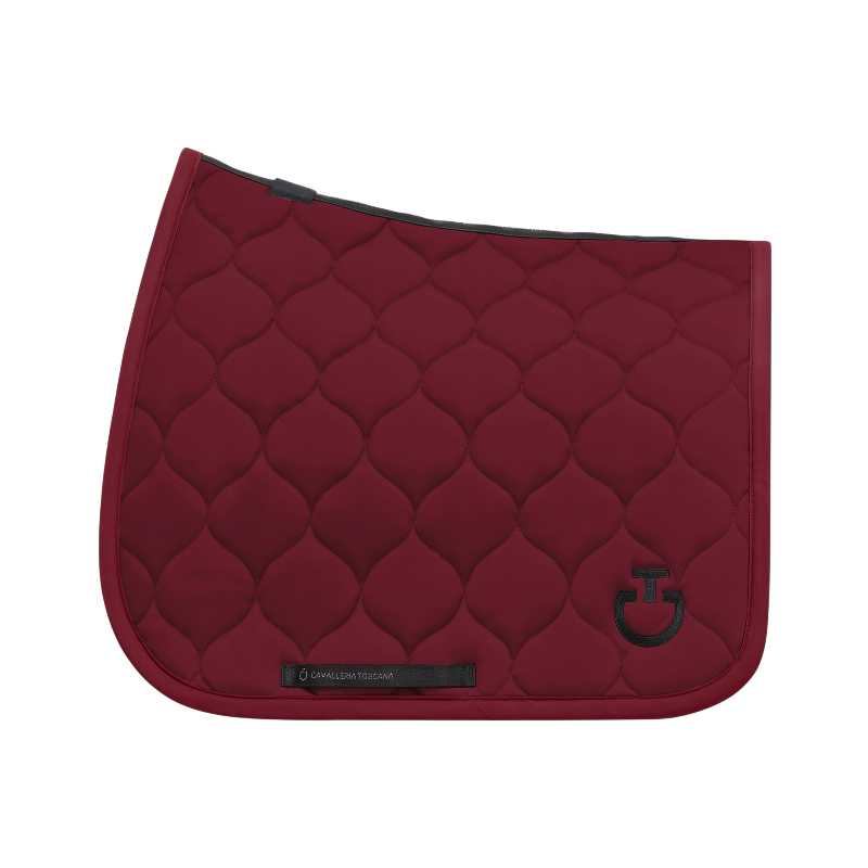 Cavalleria Toscana - Tapis de selle New Circular Quilted Jersey bordeaux | - Ohlala