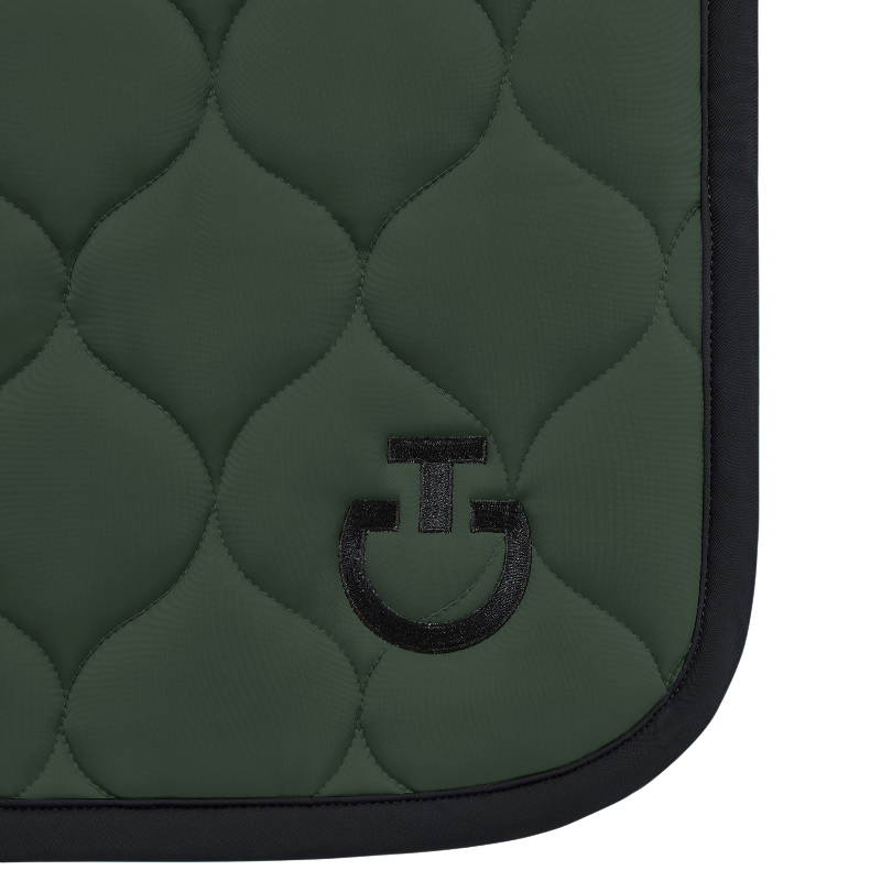 Cavalleria Toscana - Tapis de selle New Circular Quilted Jersey jungle green | - Ohlala