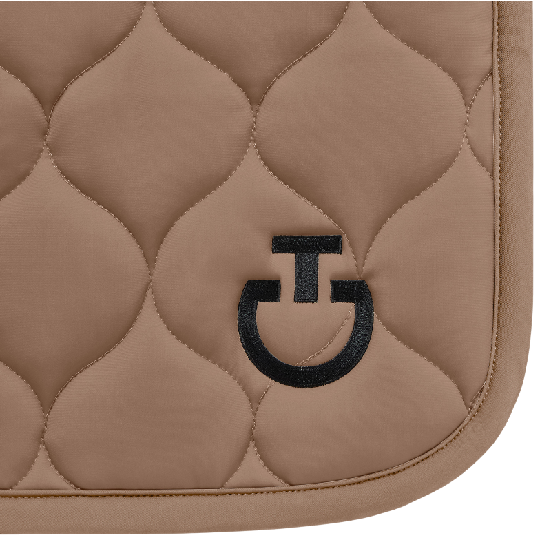 Cavalleria Toscana - Tapis de selle New Circular Quilted Jersey noisette | - Ohlala