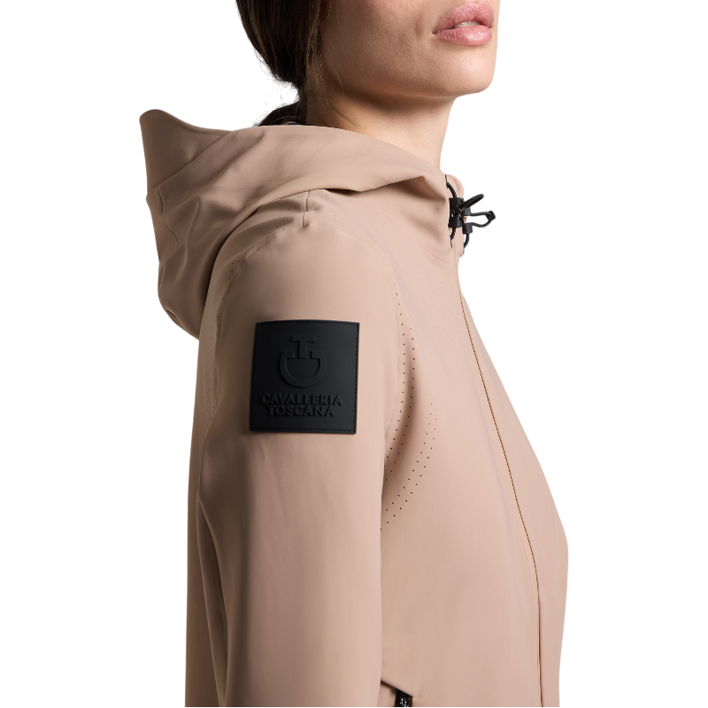 Cavalleria Toscana - Veste manches longues femme Softshell Perforated Jersey blush | - Ohlala