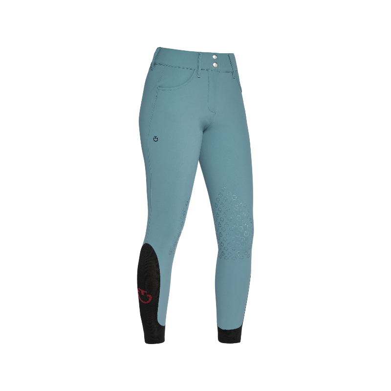 Cavalleria Toscana - Pantalon d'équitation femme Americain taille haute peacook green | - Ohlala
