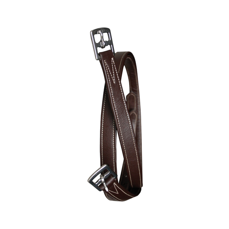 Canter - Nylon and brown leather stirrup leathers 