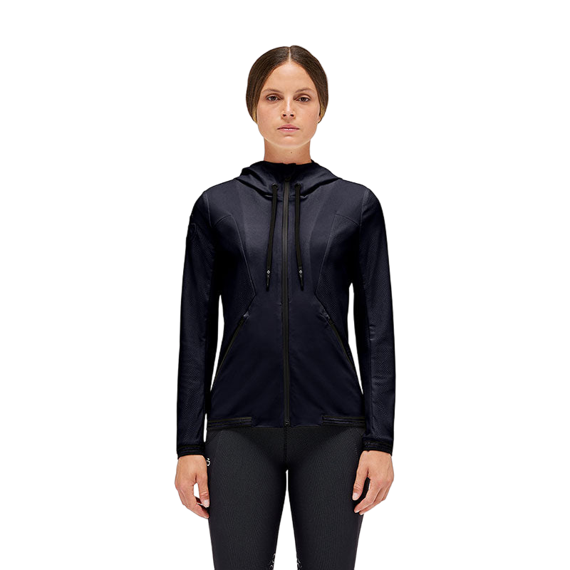 Cavalleria Toscana - Veste à capuche Softshell femme marine | - Ohlala