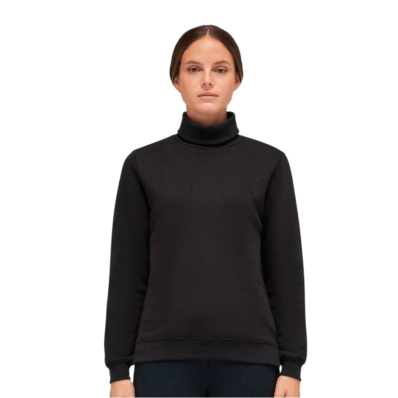 Cavalleria Toscana - Sweat col montant femme noir | - Ohlala