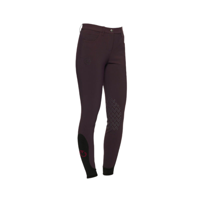 Cavalleria Toscana - Unisex children's riding pants Logo CT blueberry