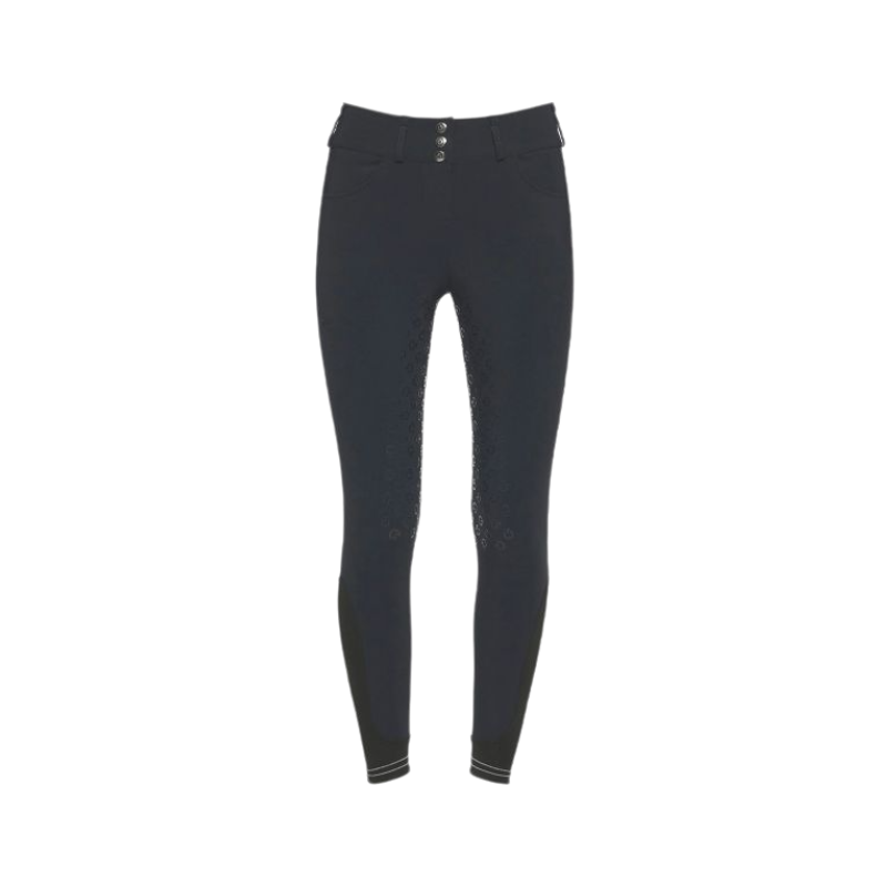 Cavalleria Toscana - Women's full grip high waisted navy riding breeches