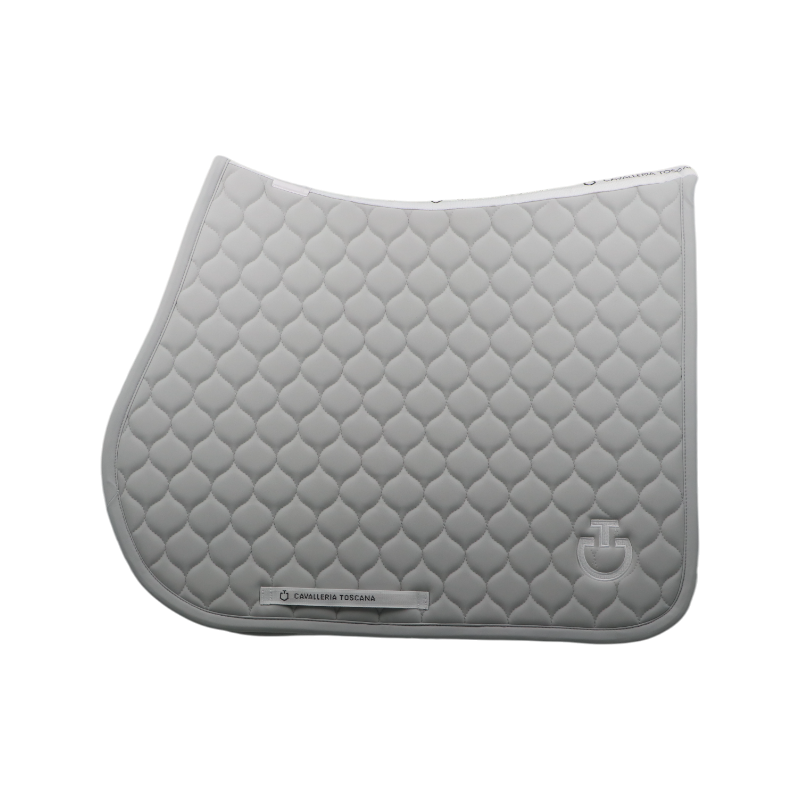 Cavalleria Toscana - Tapis de selle Circular Quilted light grey | - Ohlala