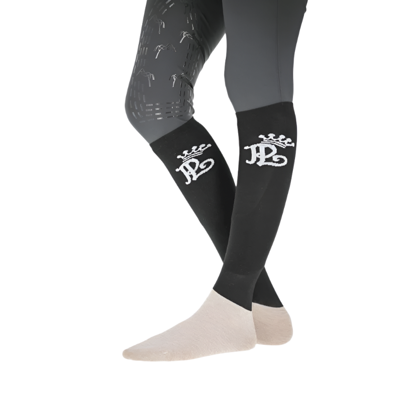 Pénélope - Black/Cream Competition Stecting Socks (X2)