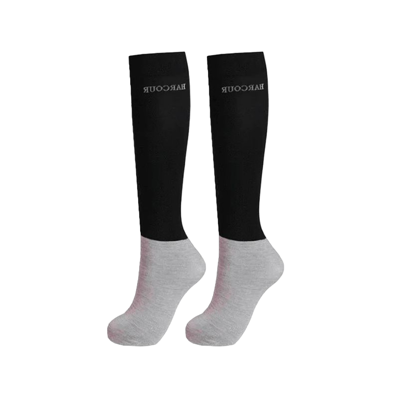 Harcour - Chaussettes d'équitation Vaya Rider noir (x2) | - Ohlala