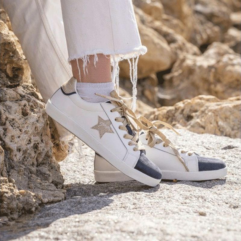 Pénélope Store - Sneakers Neptune blanc/ marine | - Ohlala