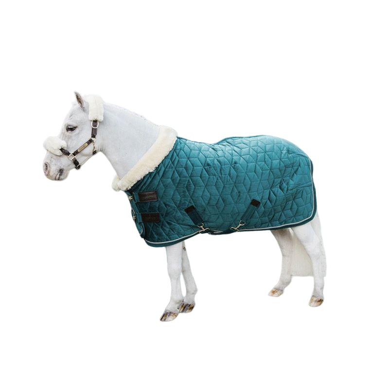 Kentucky Horsewear - Couverture de présentation velvet émeraude pour minis 160g | - Ohlala