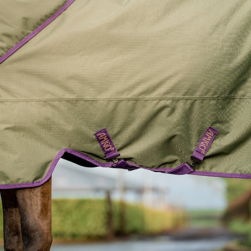 Horseware - Couverture d'extérieur Amigo Hero Ripstop Plus Lite bramble/ winterberry/ taupe 0g