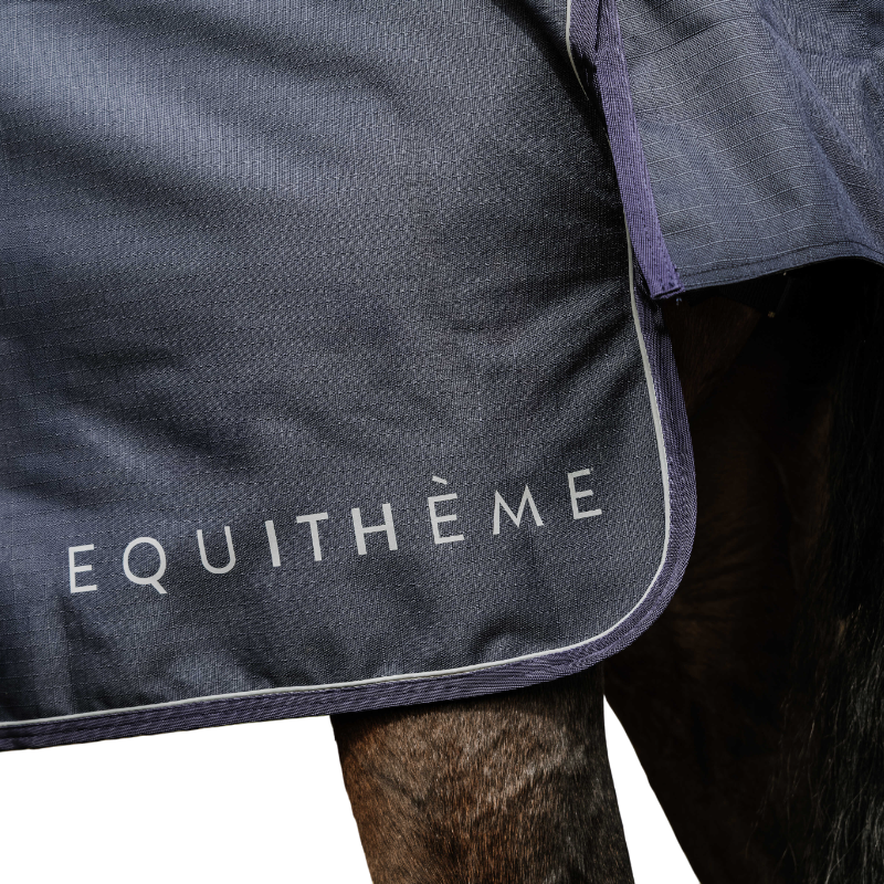 Equithème - Couverture d'extérieur Atomic Combo 1200 D marine 50g