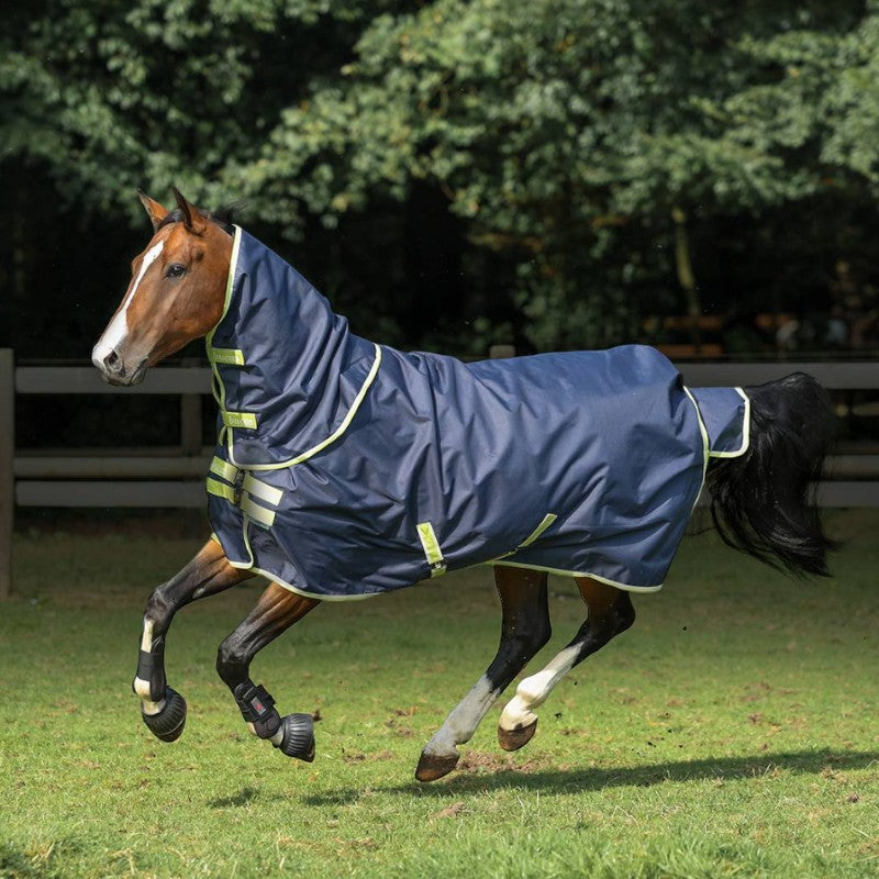 Bucas - Couverture d'extérieur Oasis Turnout 100 gris/ lime 100g