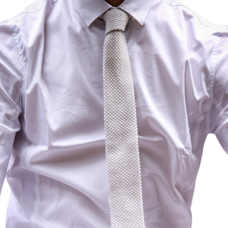 Jump'In - Cravate pour cavalier homme blanche | - Ohlala