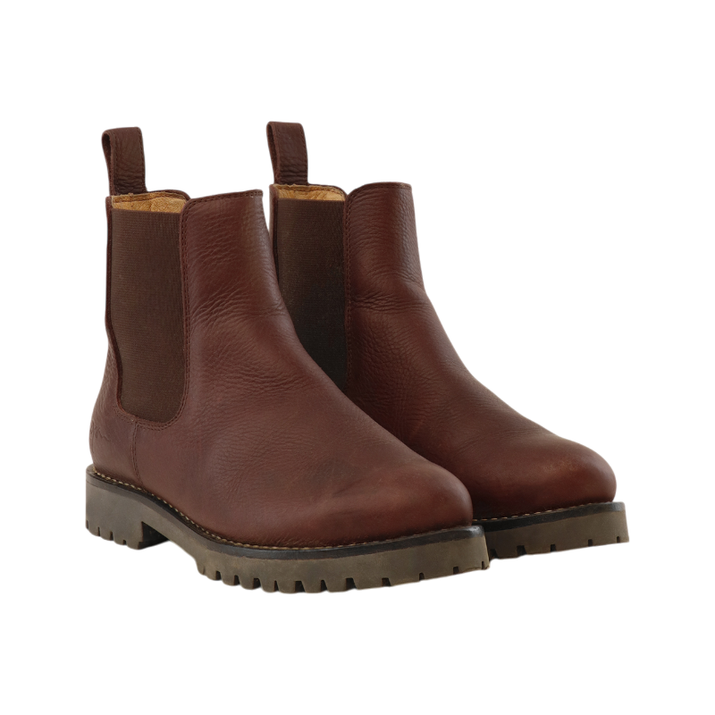 Dyon - Braune Chelsea-Lederreitstiefel 
