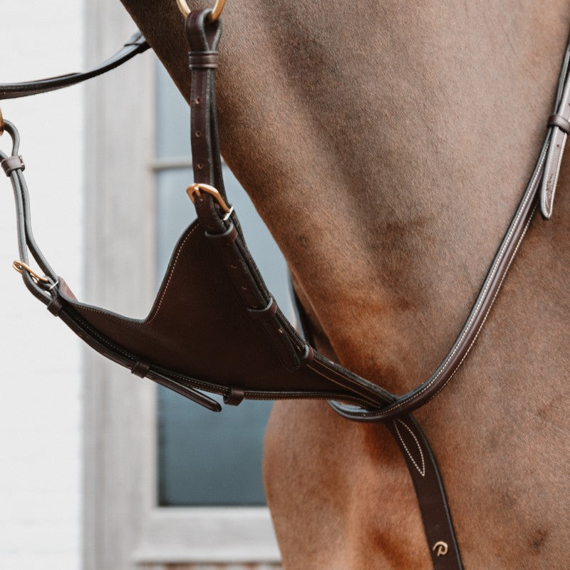 Dyon - Martingale pleine en cuir souple Dyon Collection marron | - Ohlala