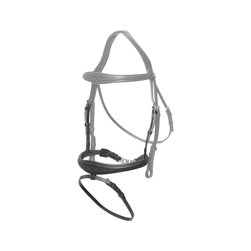 Dyon - Anatomische neusriem met ketting Nieuwe Engelse collectie zwart 