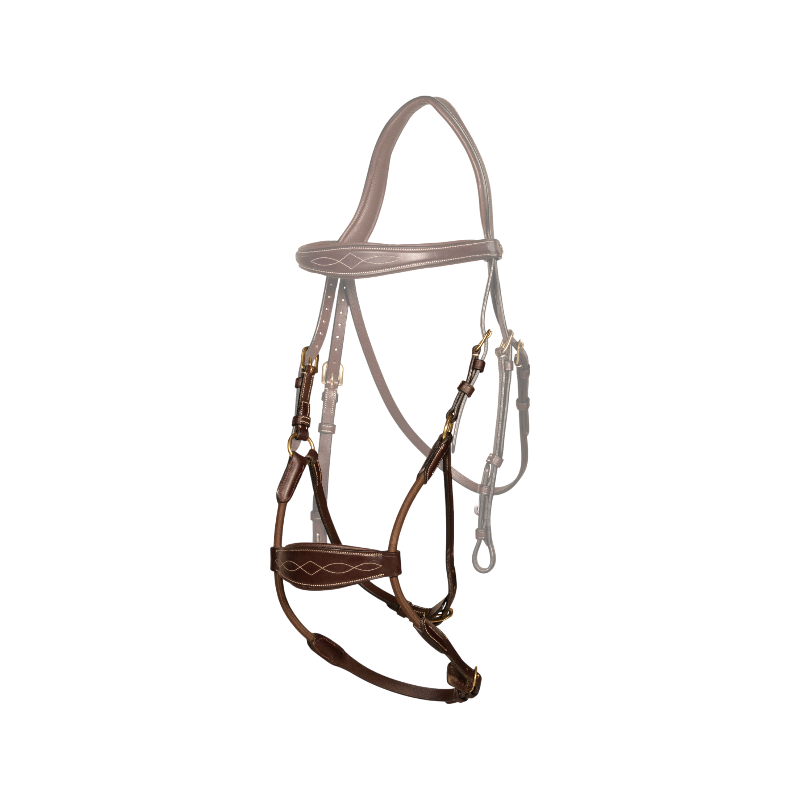 Dyon - Hybride elastische neusriem D Collectie havane 