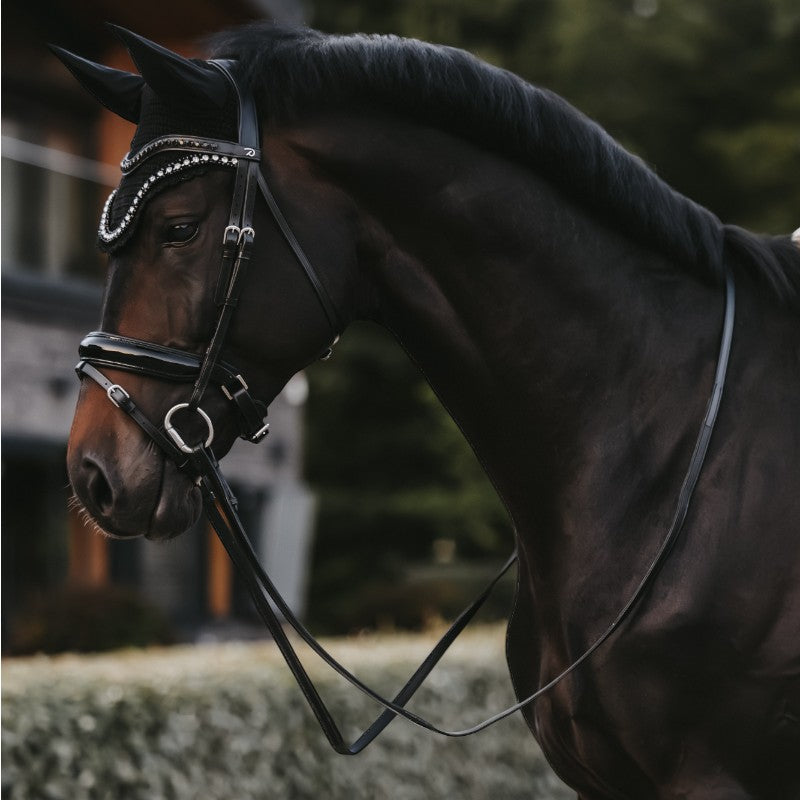 Dyon - Bridon muserolle combinée large vernie Working By Dyon noir