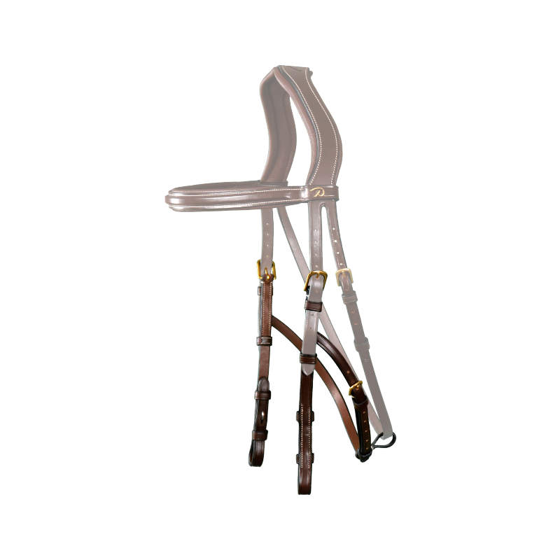 Dyon - Montants pour hackamore D Collection brun