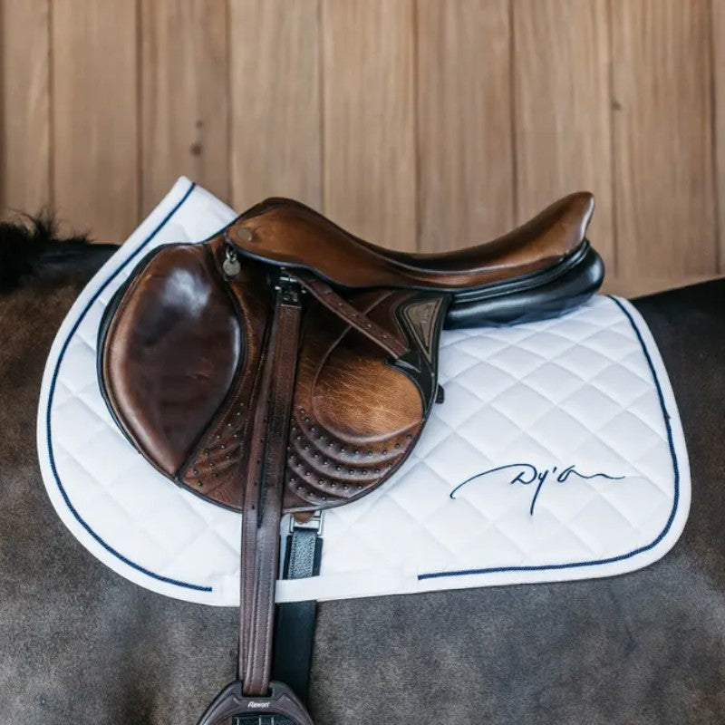 Dyon - Tapis de selle Diamond blanc | - Ohlala