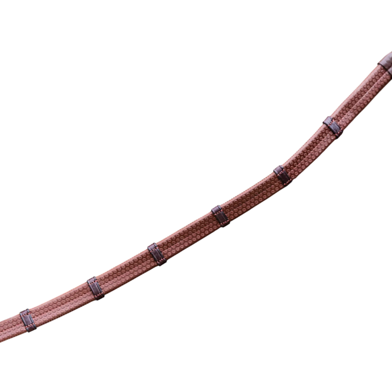 Dyon - Gummi-Riemen 5/8 mit Stoppern und Karabinerhaken Working braun 