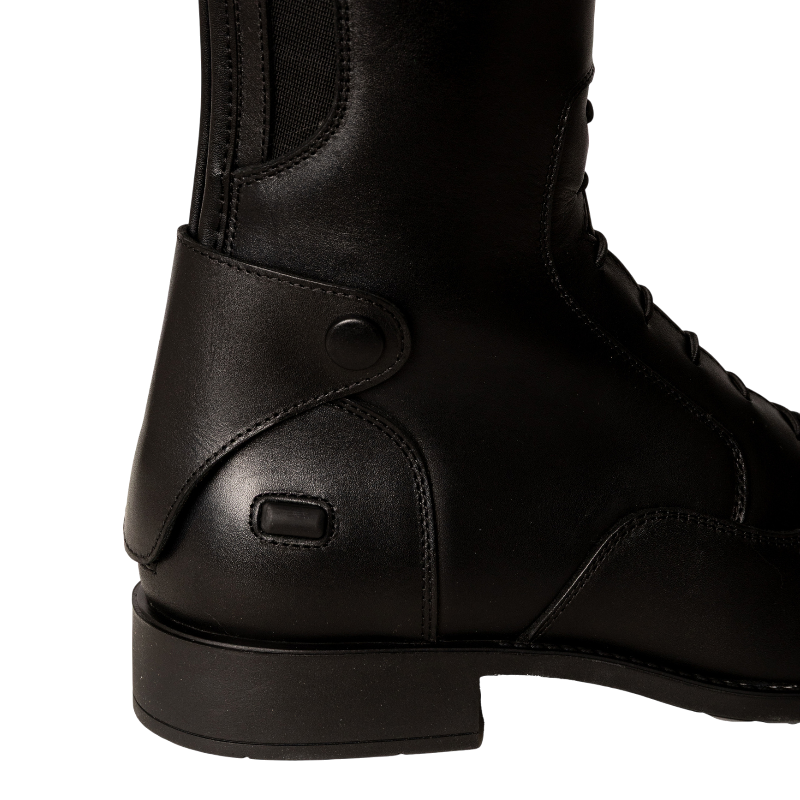 Dyon - Zwarte slim veterschoenen voor paardrijden -1 
