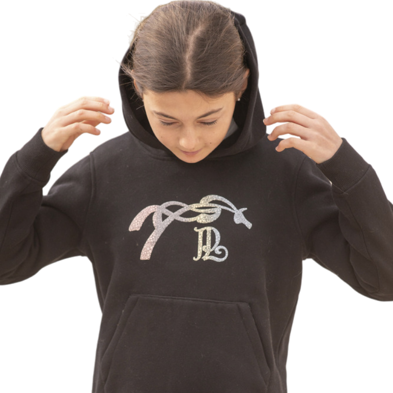 Eden by Pénélope - Grappige zwarte kinderhoodie 