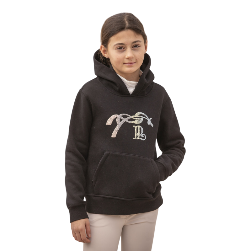 Eden by Pénélope - Grappige zwarte kinderhoodie 