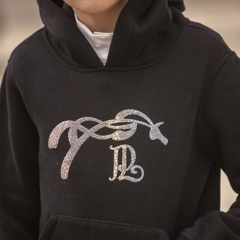 Eden by Pénélope - Grappige zwarte kinderhoodie 