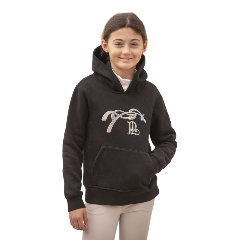 Eden by Pénélope - Grappige zwarte kinderhoodie 