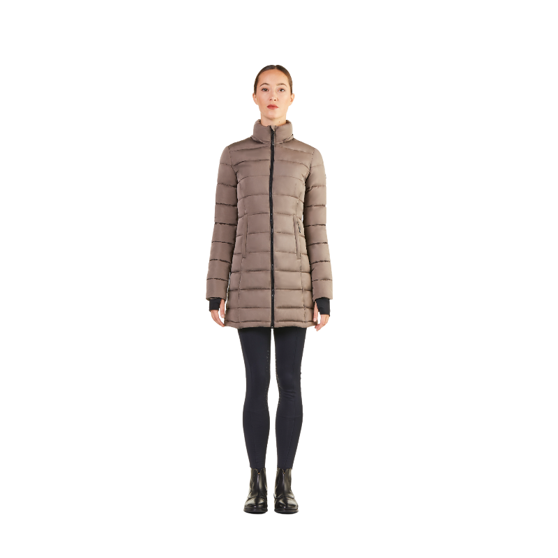 Ego7 - Parka manches longues femme Era Padded turtledove | - Ohlala