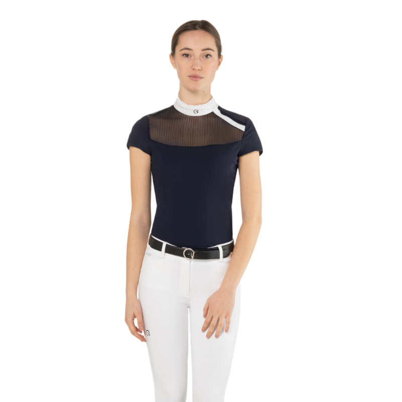 Ego7 - Polo de concours manches courtes femme Nina marine | - Ohlala