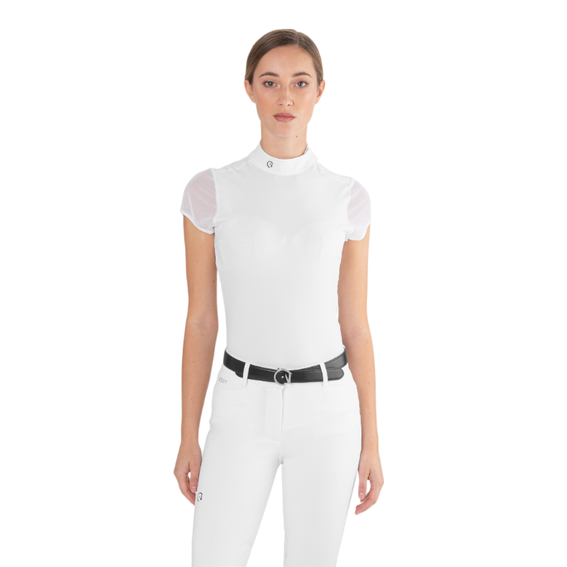 Ego7 - Polo de concours manches courtes femme Rita blanc | - Ohlala