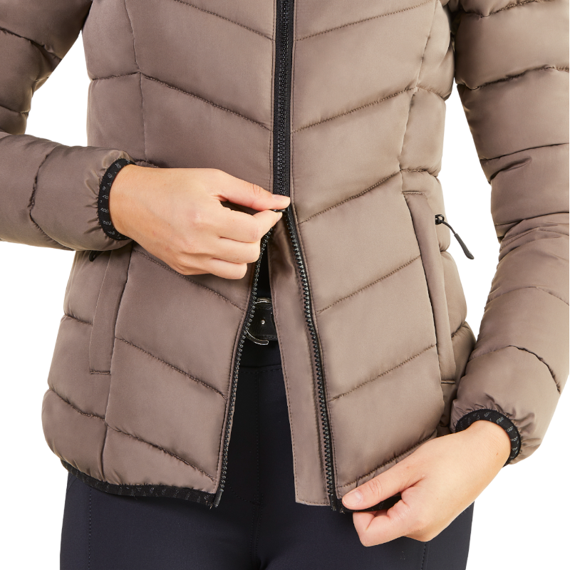 Ego7 - Veste manches longues matelassée femme Febe turtledove | - Ohlala