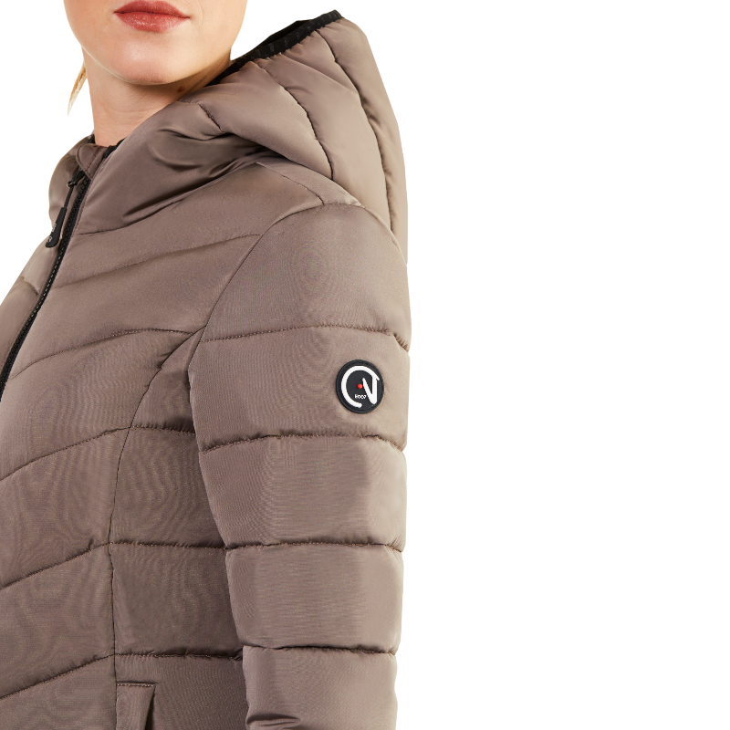 Ego7 - Veste manches longues matelassée femme Febe turtledove | - Ohlala