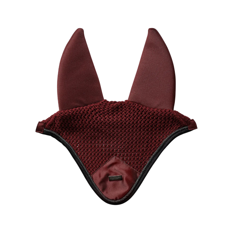 Equestrian Stockholm - Hoofdkap voor paarden Modern Twill Luxe donkerrood 
