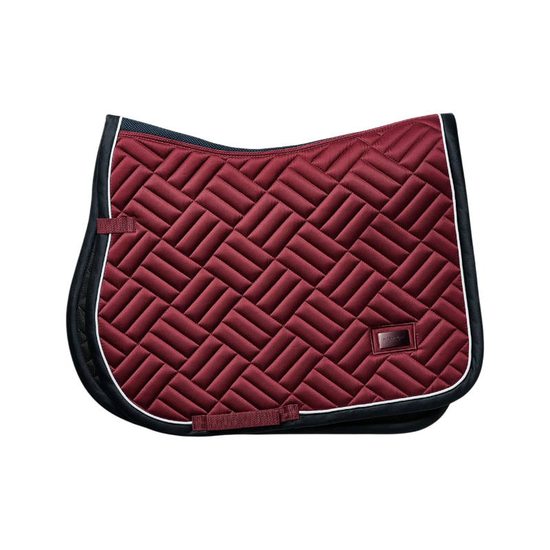 Equestrian Stockholm - saddle pad Modern Luxe dark red 