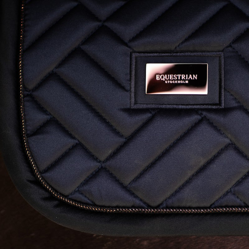 Equestrian Stockholm - saddle pad Modern Dark Ocean marine 