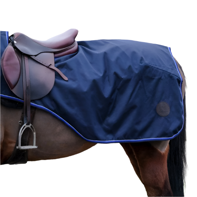 Equithème - Classic 600D waterproof/navy fleece kidney rug