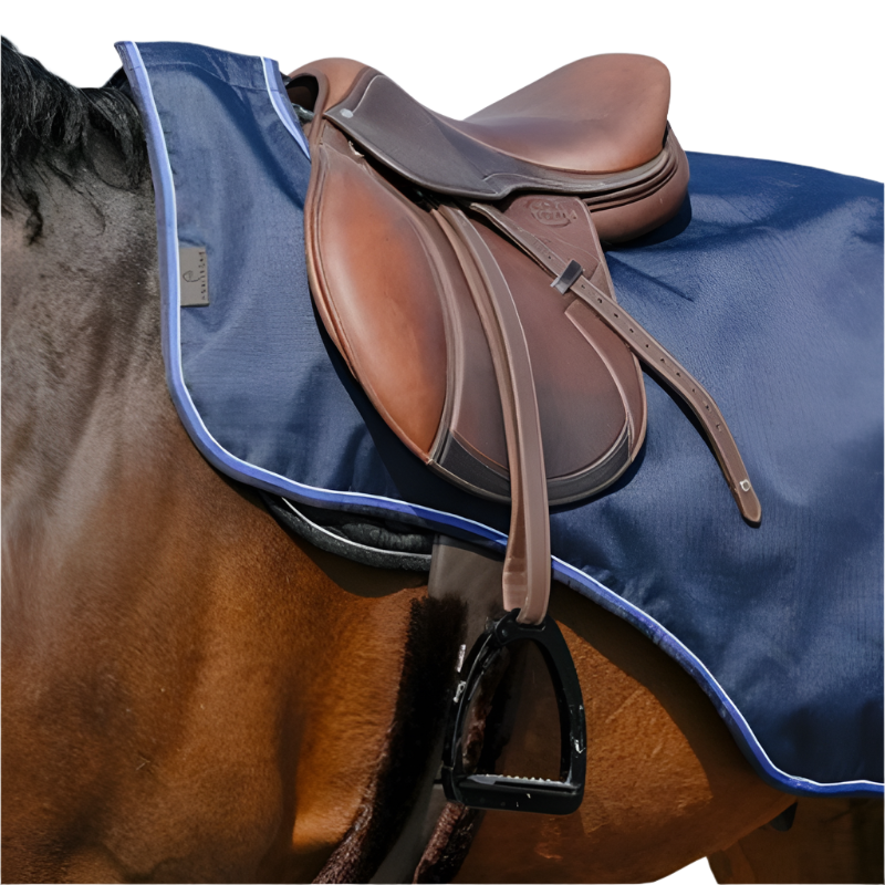 Equithème - Couvre-reins Classic 600D imperméable/ polaire marine 0g